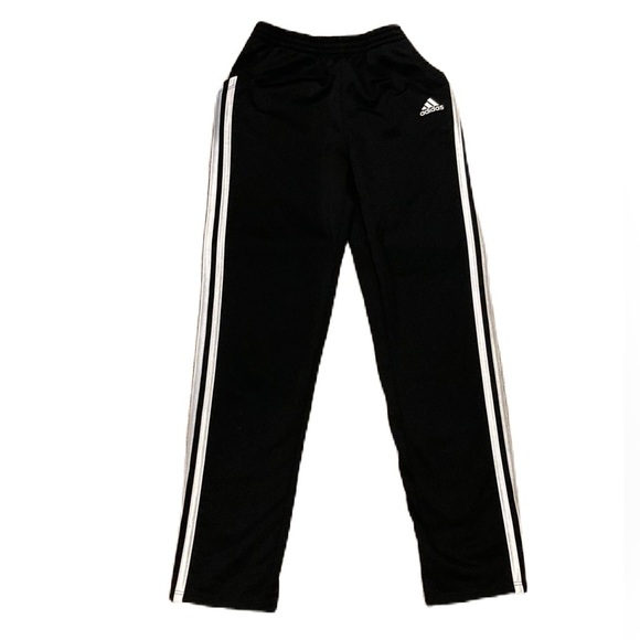adidas Other - Adidas Girl’s Black Joggers with Iconic White Stripes Sz. M-10/12